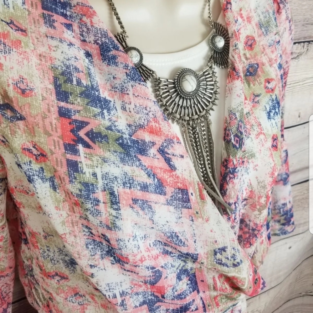 A.byer aztec/boho romper - Picture 3 of 6